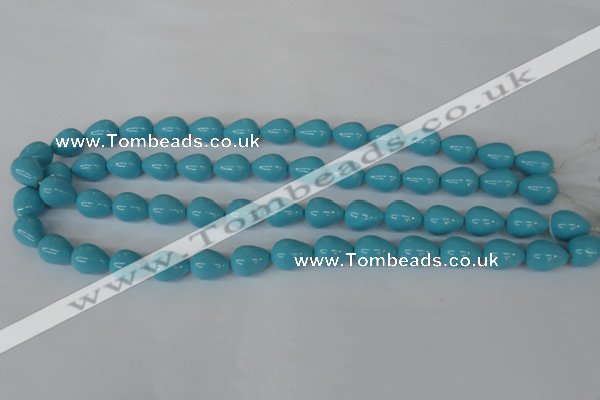 CSB105 15.5 inches 10*13mm teardrop shell pearl beads wholesale