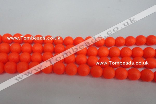 CSB1340 15.5 inches 4mm matte round shell pearl beads wholesale