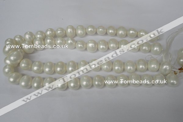 CSB136 15.5 inches 12*15mm – 13*16mm oval shell pearl beads