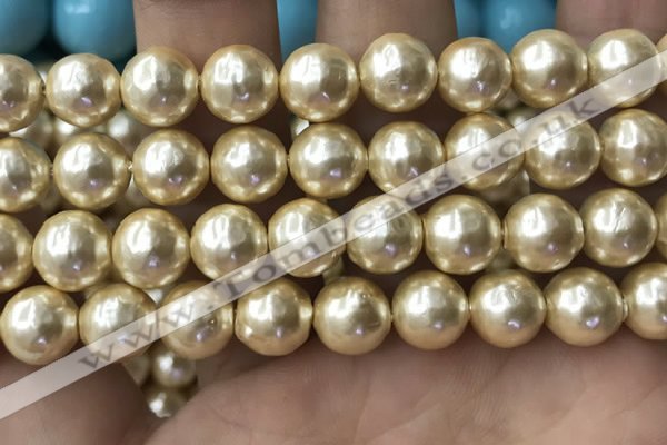 CSB2120 15.5 inches 16mm ball shell pearl beads wholesale