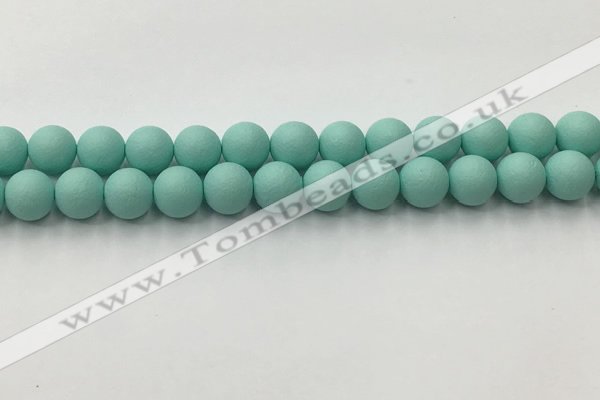 CSB2553 15.5 inches 10mm round matte wrinkled shell pearl beads