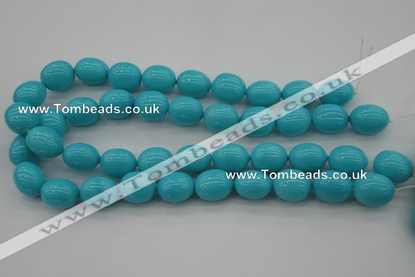 CSB677 15.5 inches 16*19mm oval shell pearl beads