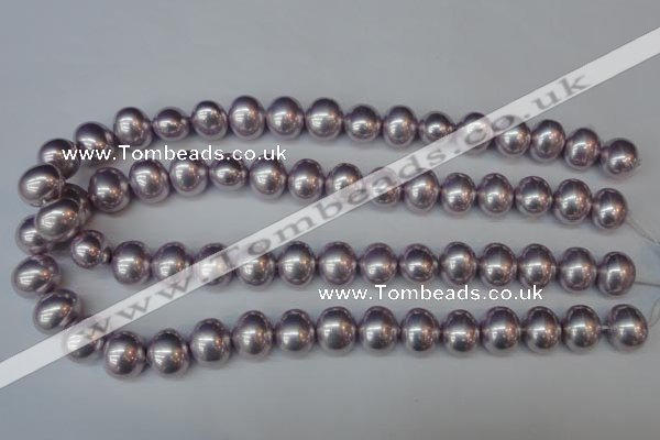 CSB815 15.5 inches 13*15mm oval shell pearl beads wholesale