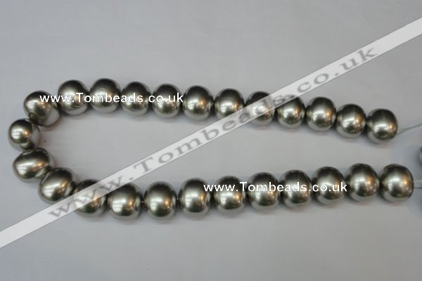 CSB836 15.5 inches 16*19mm oval shell pearl beads wholesale