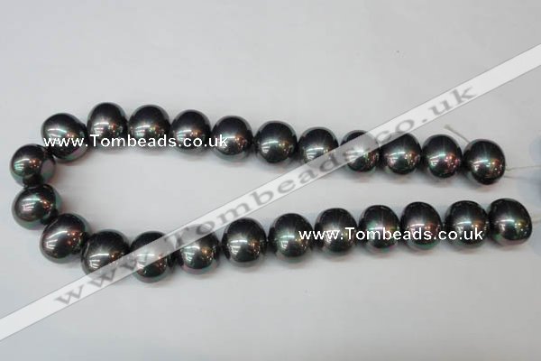 CSB838 15.5 inches 16*19mm oval shell pearl beads wholesale