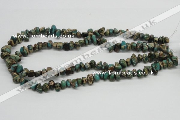 CSE5019 15.5 inches 8*12mm nuggets natural sea sediment jasper chip beads