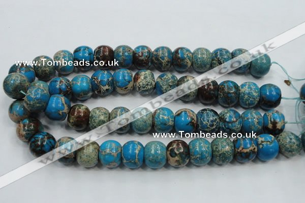 CSE64 15.5 inches 15*18mm rondelle dyed natural sea sediment jasper beads