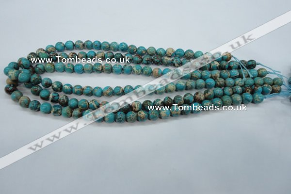 CSE75 15.5 inches 8mm round dyed natural sea sediment jasper beads