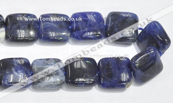 CSO06 15.5 inches 8mm square A grade sodalite beads wholesale