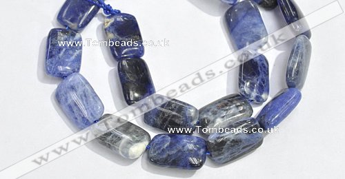 CSO08 A grade 15.5 inches 10*14mm rectangle sodalite beads