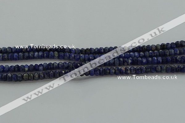 CSO661 15.5 inches 4*6mm faceted rondelle sodalite gemstone beads