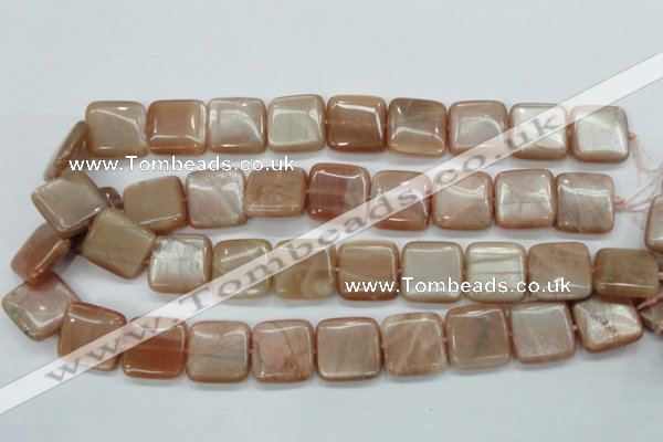 CSS209 15.5 inches 20*20mm square natural sunstone beads