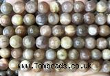 CSS863 15 inches 10mm round sunstone beads wholesale