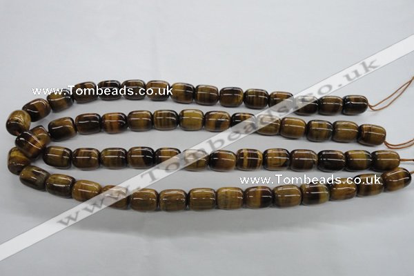 CTE329 15.5 inches 10*14mm drum yellow tiger eye gemstone beads