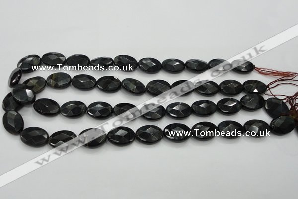 CTE77 15.5 inches 13*18mm faceted oval blue tiger eye gemstone beads