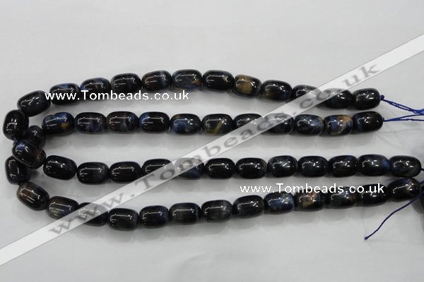 CTE79 15.5 inches 11*15mm drum blue tiger eye gemstone beads