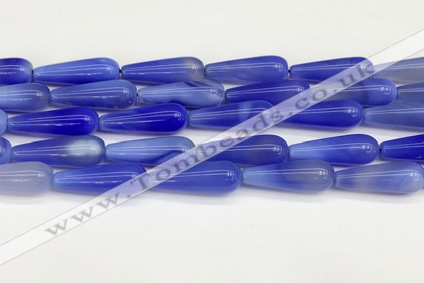 CTR426 15.5 inches 10*30mm teardrop agate beads wholesale