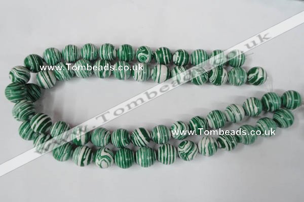 CTU1130 15.5 inches 14mm round synthetic turquoise beads wholesale