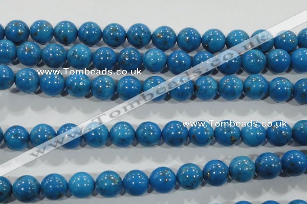 CTU1625 15.5 inches 14mm round synthetic turquoise beads