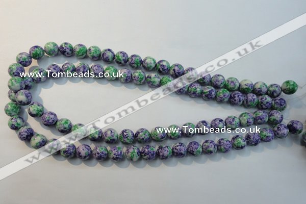 CTU2153 15.5 inches 10mm round synthetic turquoise beads