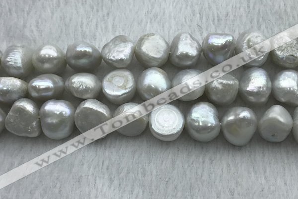 FWP262 15 inches 11mm - 12mm baroque grey freshwater pearl strands