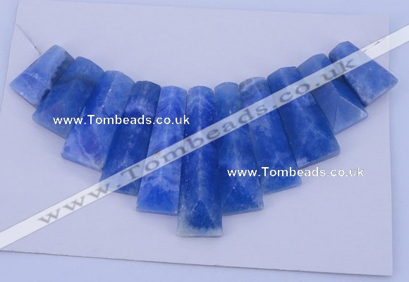 NGP125 Dyed blue lace agate gemstone pendants set jewelry wholesale