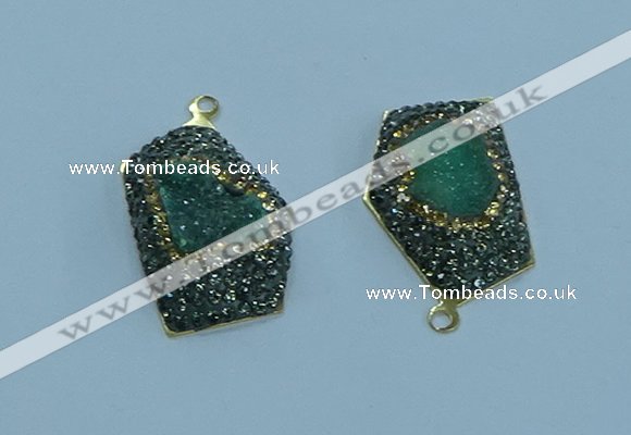 NGP3595 20*30mm - 22*32mm freeform druzy agate pendants