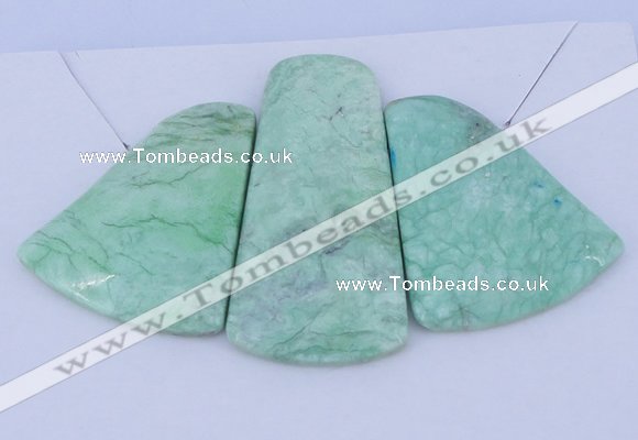 NGP53 Fashion grass turquoise gemstone pendants set jewelry wholesale