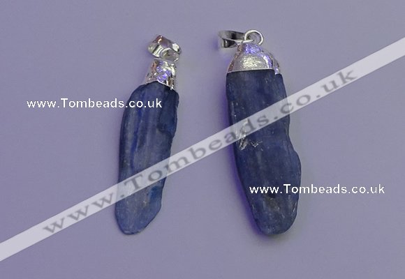 NGP6757 10*35mm - 15*45mm freeform blue kyanite pendants