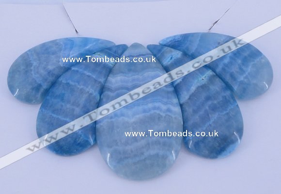 NGP78 Fashion blue lace agate gemstone pendants set jewelry wholesale