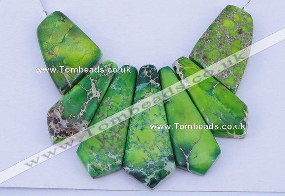 NGP99 Dyed imperial jasper gemstone pendants set jewelry wholesale